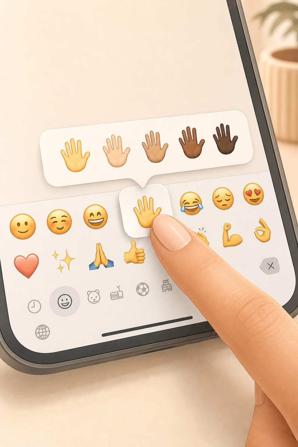 Change emoji skin tones on iPhone and iPad