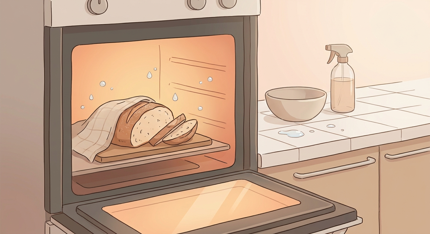 Make Dry Bread Crisp Again in the Oven