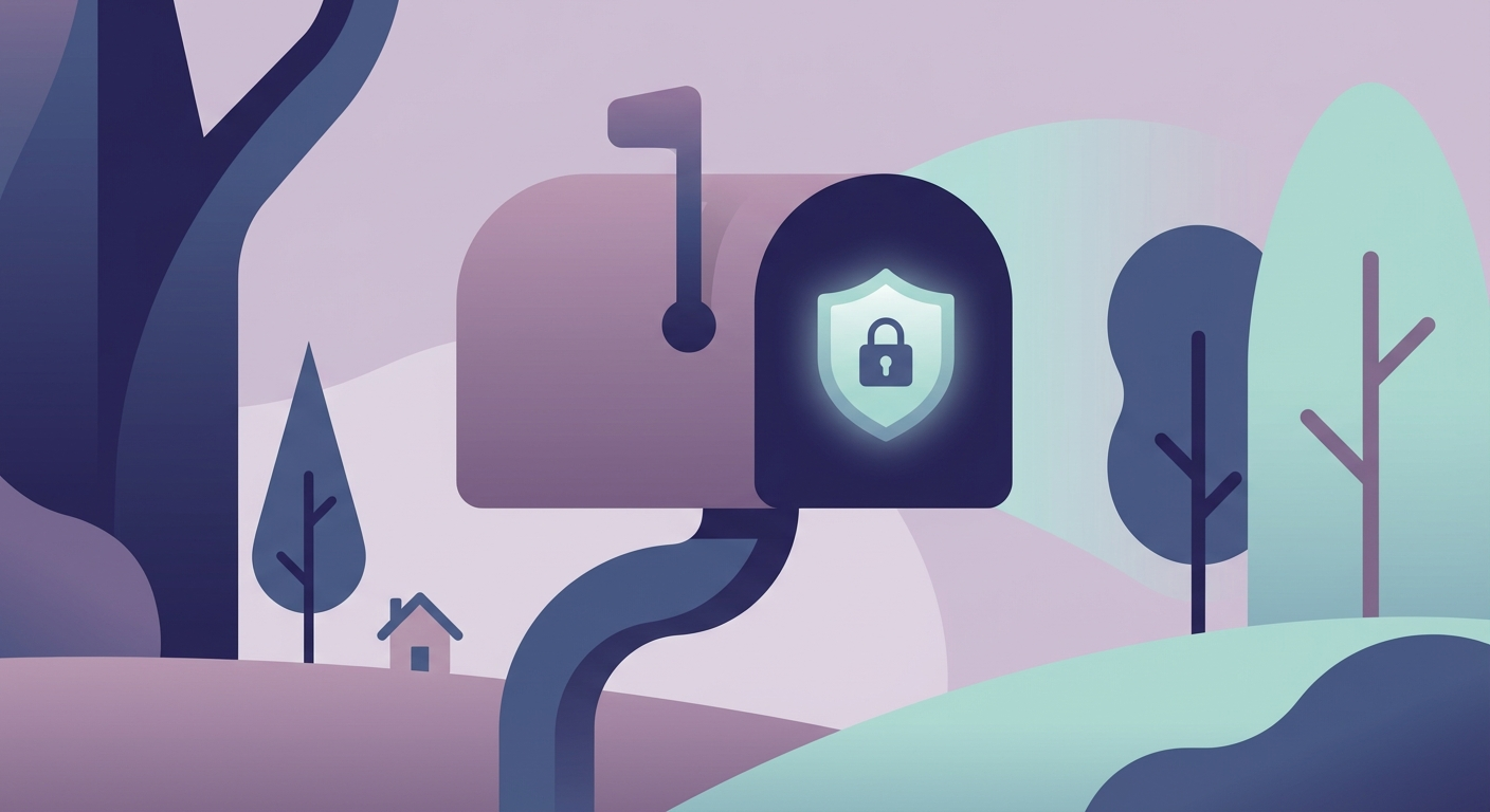 Proton Mail encrypted mailbox illustration