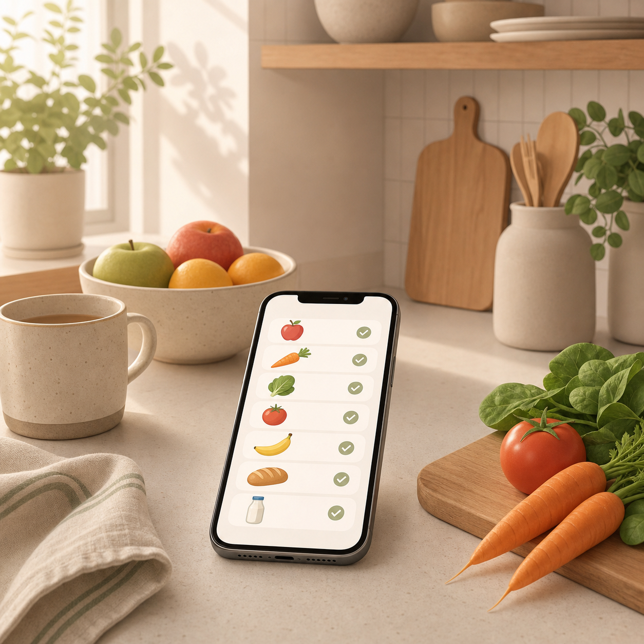 Use a shared Reminders grocery list instead of chat
