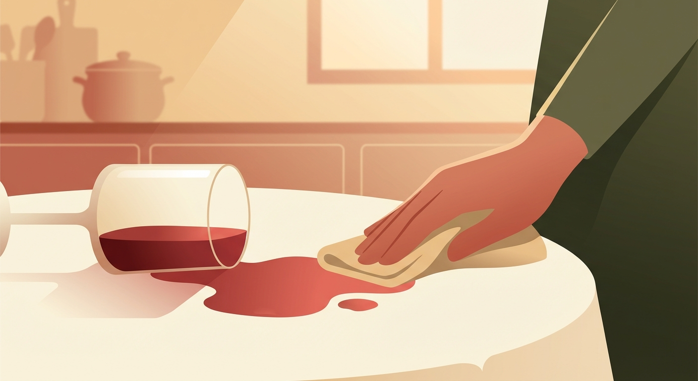 Rode wijn gemorst? Zo reageer je direct goed