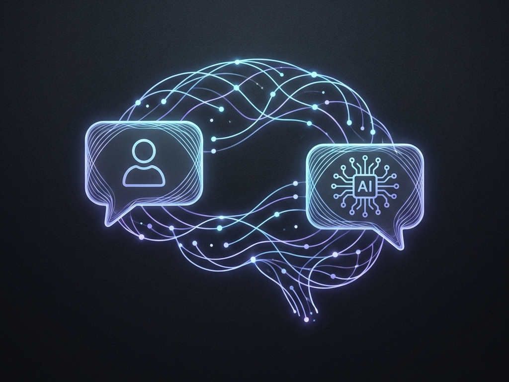 AI thinking partner illustration