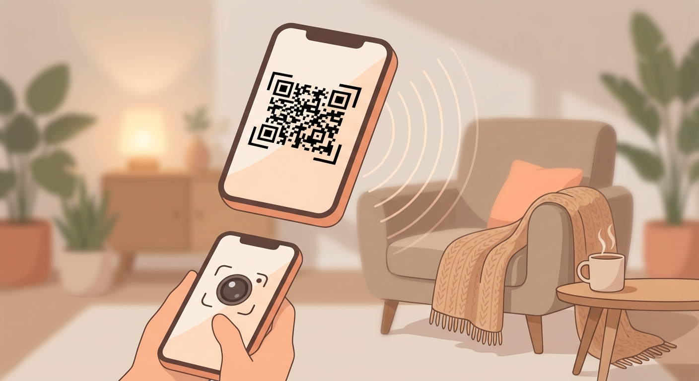 Share WiFi Without Typing: Your iPhone Shows a QR Code