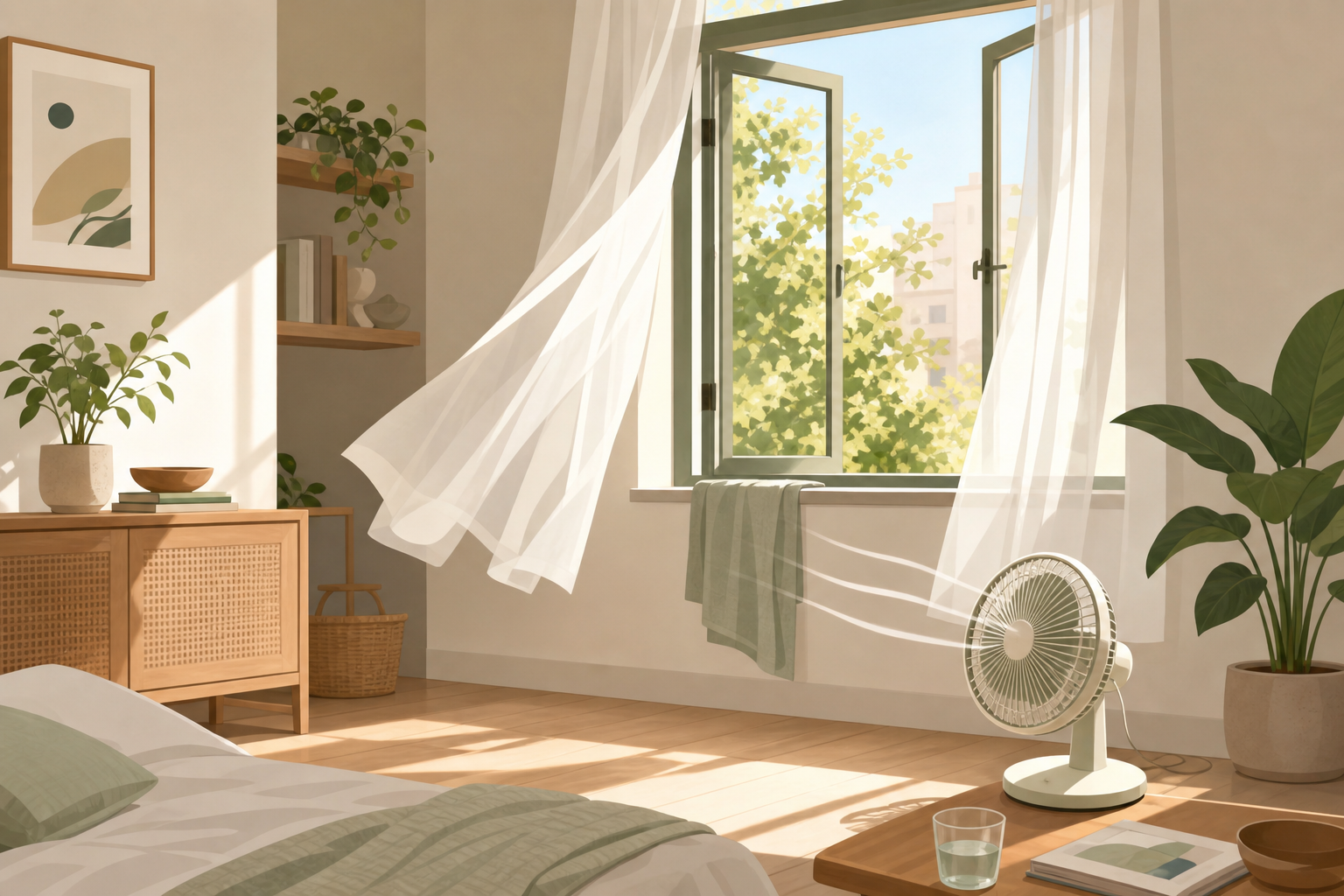 Use Damp Towels Safely During Heat