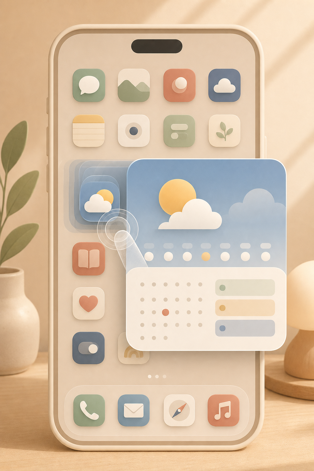 Turn an iPhone app icon into a widget