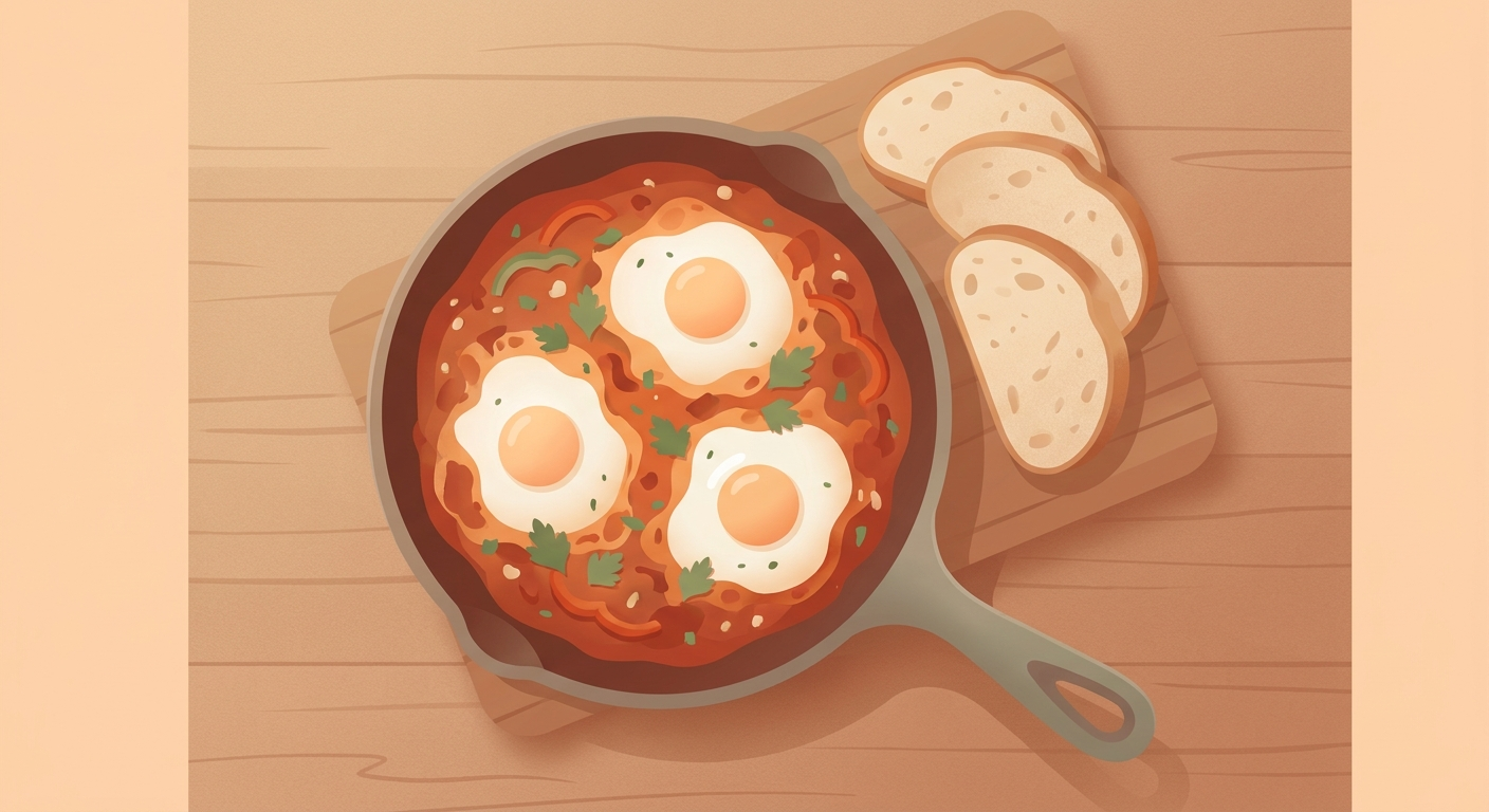 Shakshuka in 15 Minutes: Eggs in Tomato Sauce